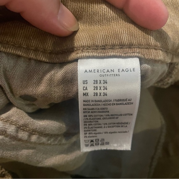 American Eagle Outfitters Men's Straight Jeans in Brown Size 28x34 - Picture 5 of 6